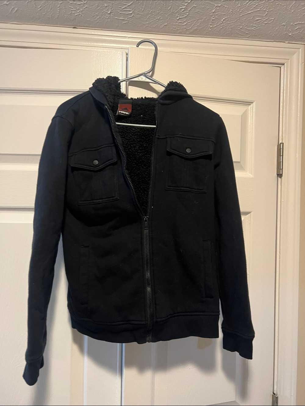 Tony Hawk Black Sherpa-Lined Zip Jacket